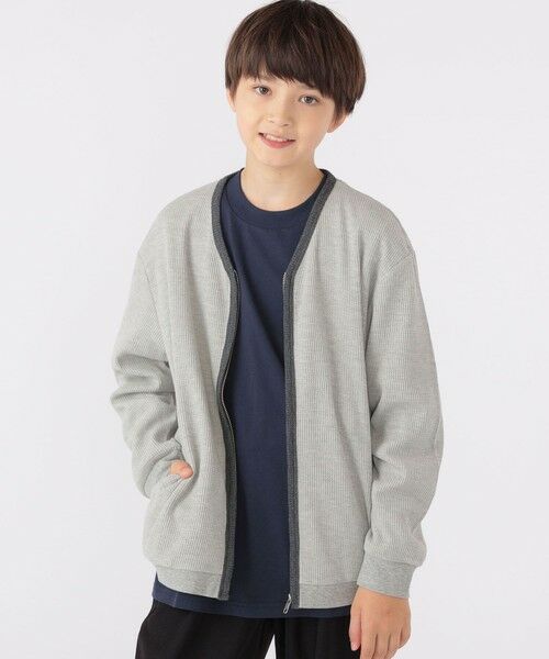 SHIPS / シップス Tシャツ | SHIPS KIDS:140〜160cm / ワッフル カーディガン | 詳細9