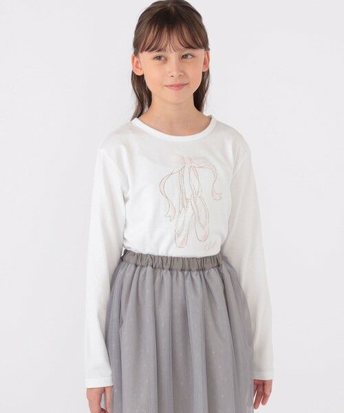 SHIPS / シップス Tシャツ | SHIPS KIDS:140〜150cm / バレエ 長袖 TEE(オフホワイト)