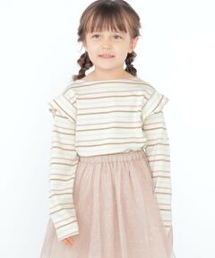 SHIPS / シップス Tシャツ | SHIPS KIDS:100〜130cm / オーガニック コットン フリル プルオーバー