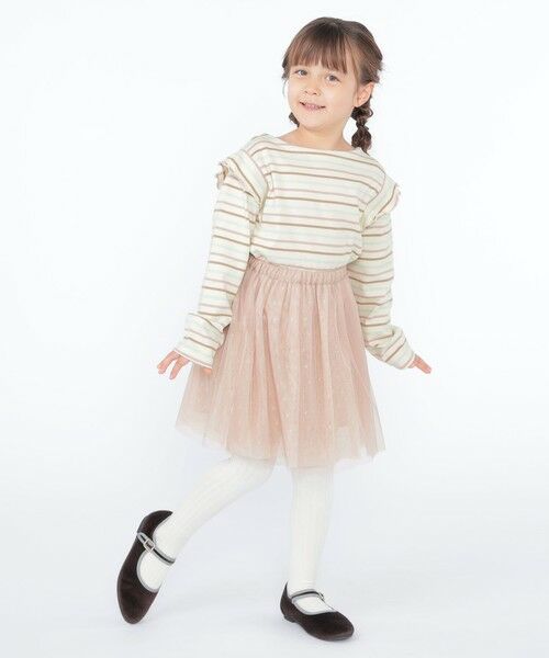 SHIPS / シップス Tシャツ | SHIPS KIDS:100〜130cm / オーガニック コットン フリル プルオーバー | 詳細7