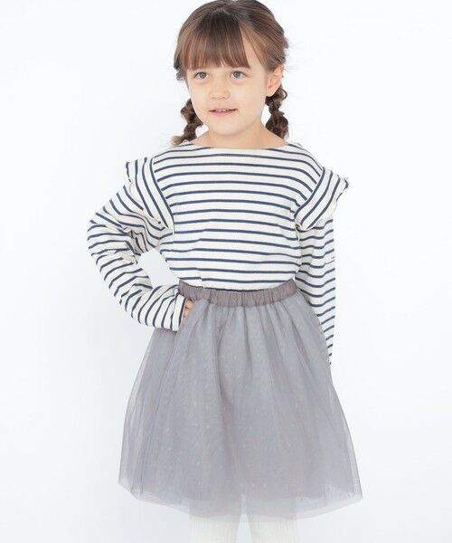 SHIPS / シップス Tシャツ | SHIPS KIDS:100〜130cm / オーガニック コットン フリル プルオーバー | 詳細20