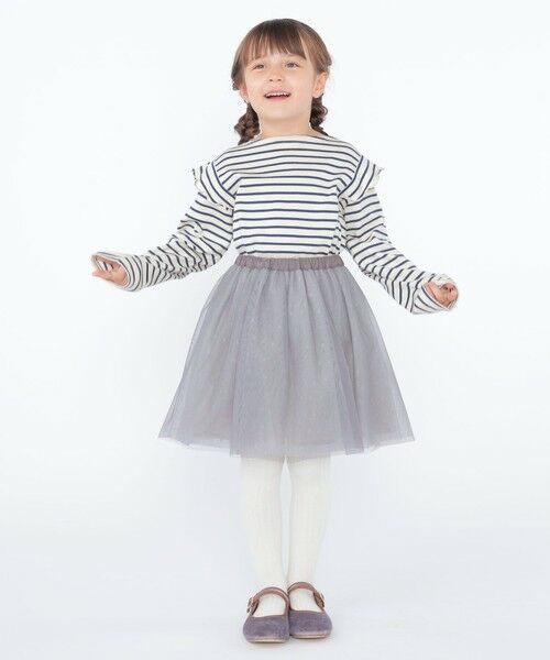 SHIPS / シップス Tシャツ | SHIPS KIDS:100〜130cm / オーガニック コットン フリル プルオーバー | 詳細21