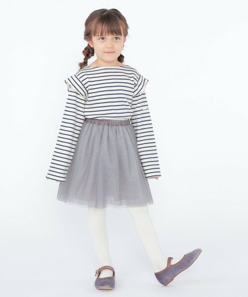 SHIPS / シップス Tシャツ | SHIPS KIDS:100〜130cm / オーガニック コットン フリル プルオーバー | 詳細22