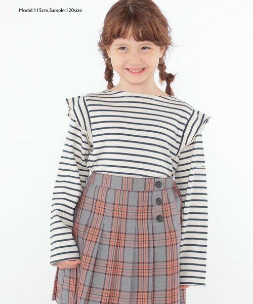 SHIPS / シップス Tシャツ | SHIPS KIDS:100〜130cm / オーガニック コットン フリル プルオーバー | 詳細26