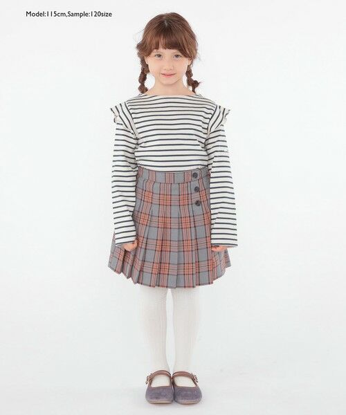 SHIPS / シップス Tシャツ | SHIPS KIDS:100〜130cm / オーガニック コットン フリル プルオーバー | 詳細27