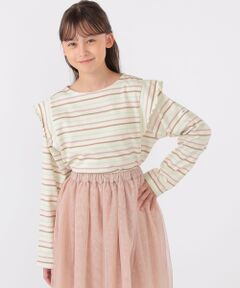 SHIPS / シップス Tシャツ | SHIPS KIDS:140〜150cm / オーガニック コットン フリル プルオーバー