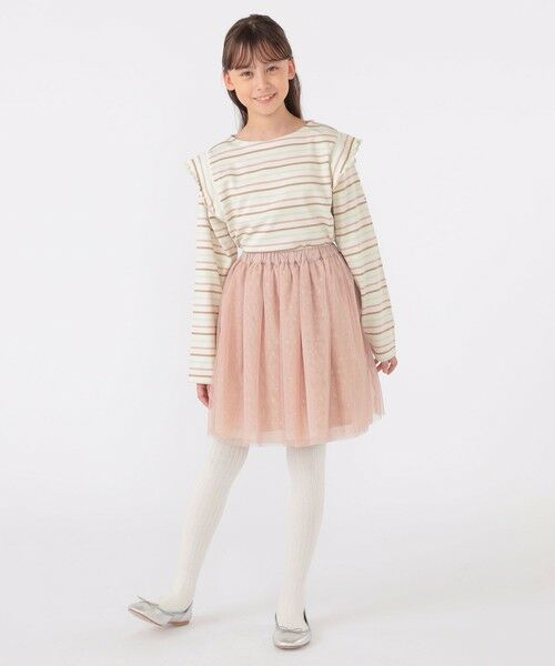 SHIPS / シップス Tシャツ | SHIPS KIDS:140〜150cm / オーガニック コットン フリル プルオーバー | 詳細5