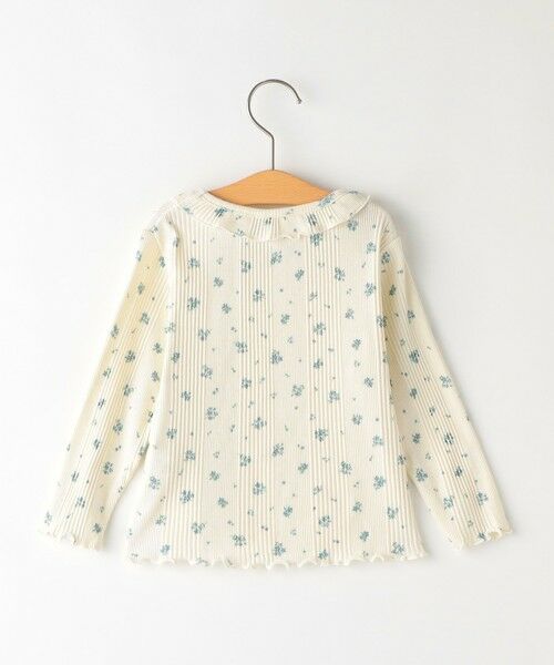 SHIPS / シップス Tシャツ | SHIPS KIDS:80〜90cm / フラワー テキスタイル 長袖 TEE | 詳細1