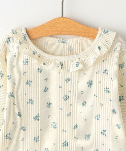 SHIPS / シップス Tシャツ | SHIPS KIDS:80〜90cm / フラワー テキスタイル 長袖 TEE | 詳細2