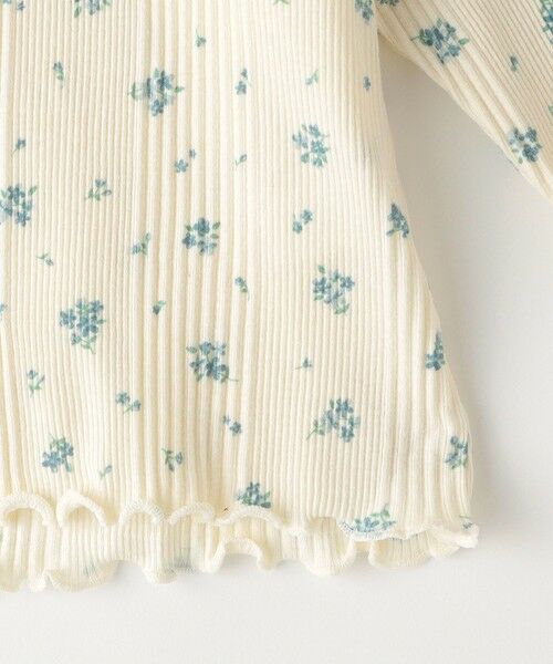 SHIPS / シップス Tシャツ | SHIPS KIDS:80〜90cm / フラワー テキスタイル 長袖 TEE | 詳細4