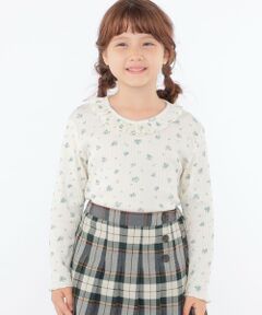 SHIPS / シップス Tシャツ | SHIPS KIDS:100〜130cm / フラワー テキスタイル 長袖 TEE
