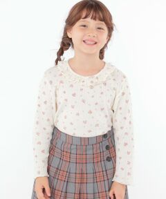 SHIPS / シップス Tシャツ | SHIPS KIDS:100〜130cm / フラワー テキスタイル 長袖 TEE