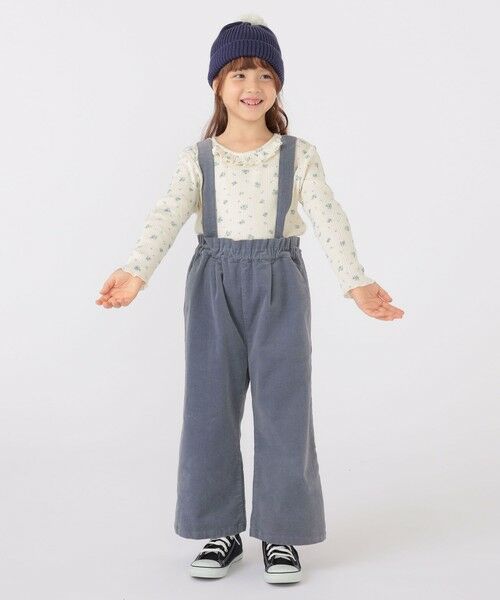 SHIPS / シップス Tシャツ | SHIPS KIDS:100〜130cm / フラワー テキスタイル 長袖 TEE | 詳細14