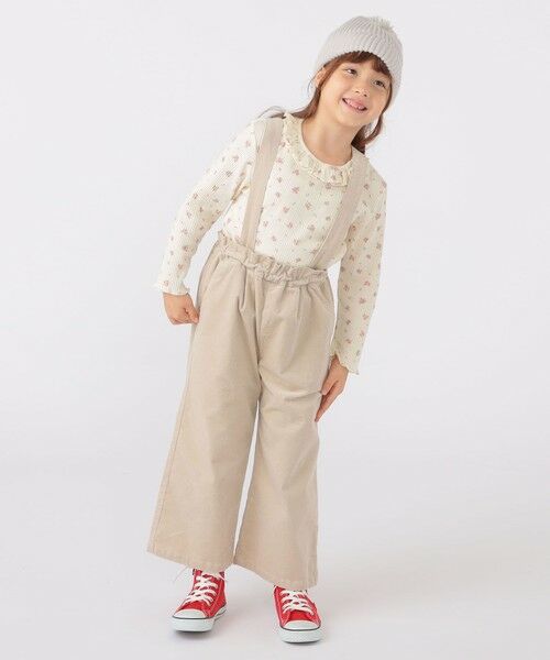 SHIPS / シップス Tシャツ | SHIPS KIDS:100〜130cm / フラワー テキスタイル 長袖 TEE | 詳細17