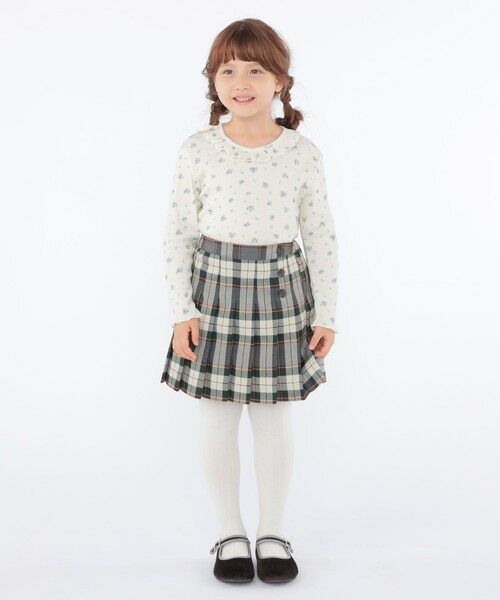 SHIPS / シップス Tシャツ | SHIPS KIDS:100〜130cm / フラワー テキスタイル 長袖 TEE | 詳細4