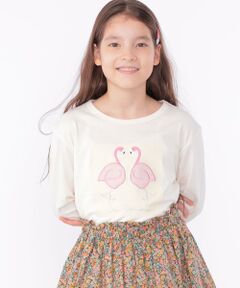 SHIPS / シップス Tシャツ | SHIPS KIDS:140〜150cm / ツイン バード フェイクファー 長袖 TEE