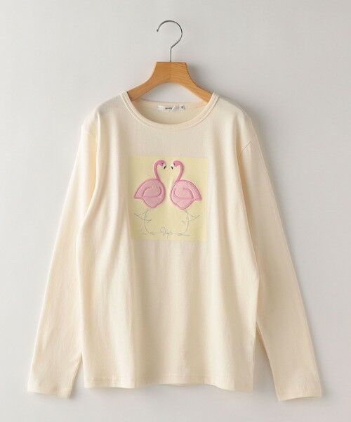 SHIPS / シップス Tシャツ | SHIPS KIDS:140〜150cm / ツイン バード フェイクファー 長袖 TEE | 詳細9