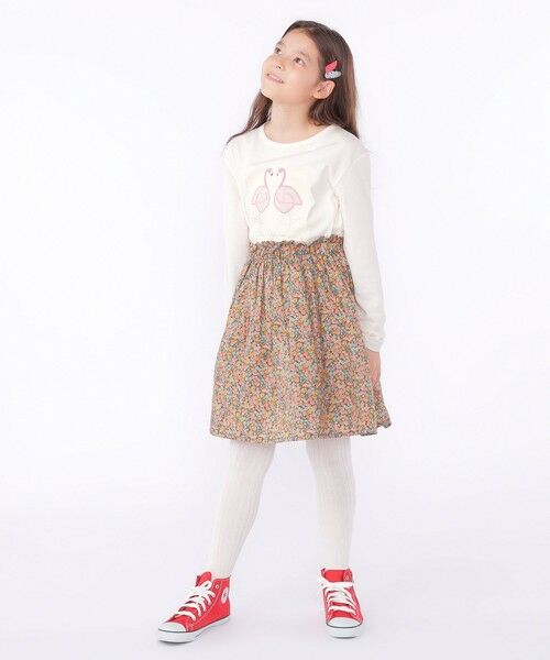 SHIPS / シップス Tシャツ | SHIPS KIDS:140〜150cm / ツイン バード フェイクファー 長袖 TEE | 詳細7