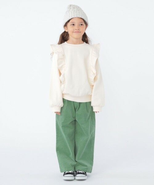SHIPS / シップス Tシャツ | SHIPS KIDS:100〜130cm / ショルダー フリル スウェット | 詳細4
