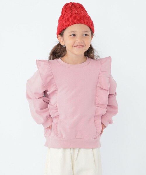SHIPS / シップス Tシャツ | SHIPS KIDS:100〜130cm / ショルダー フリル スウェット | 詳細13