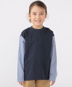 SHIPS / シップス Tシャツ | SHIPS KIDS:100〜130cm / パターン 切替 長袖 TEE