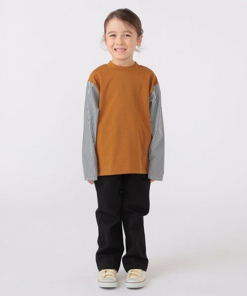 SHIPS / シップス Tシャツ | SHIPS KIDS:100〜130cm / パターン 切替 長袖 TEE | 詳細1