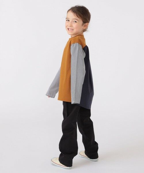 SHIPS / シップス Tシャツ | SHIPS KIDS:100〜130cm / パターン 切替 長袖 TEE | 詳細4