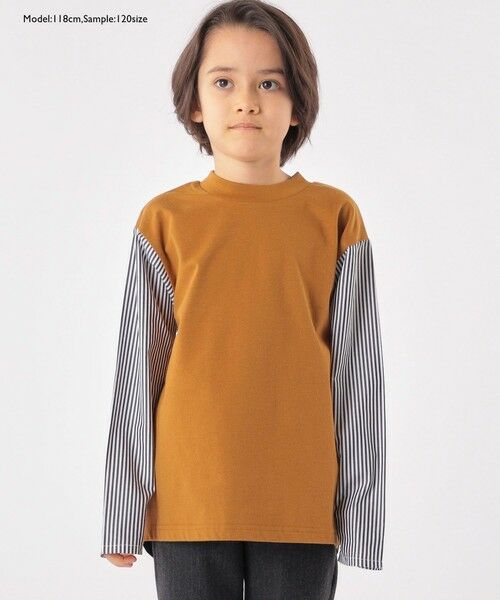 SHIPS / シップス Tシャツ | SHIPS KIDS:100〜130cm / パターン 切替 長袖 TEE | 詳細5