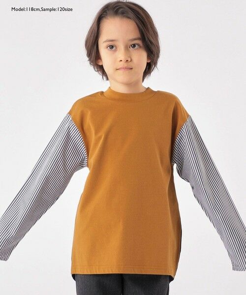 SHIPS / シップス Tシャツ | SHIPS KIDS:100〜130cm / パターン 切替 長袖 TEE | 詳細6