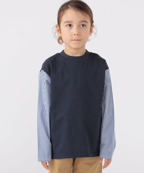 SHIPS / シップス Tシャツ | SHIPS KIDS:100〜130cm / パターン 切替 長袖 TEE | 詳細17