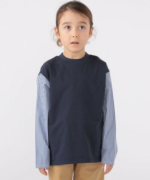 SHIPS / シップス Tシャツ | SHIPS KIDS:100〜130cm / パターン 切替 長袖 TEE | 詳細18