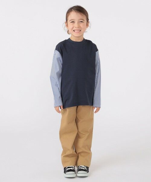 SHIPS / シップス Tシャツ | SHIPS KIDS:100〜130cm / パターン 切替 長袖 TEE | 詳細19
