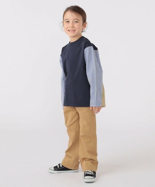 SHIPS / シップス Tシャツ | SHIPS KIDS:100〜130cm / パターン 切替 長袖 TEE | 詳細21