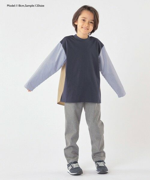SHIPS / シップス Tシャツ | SHIPS KIDS:100〜130cm / パターン 切替 長袖 TEE | 詳細25
