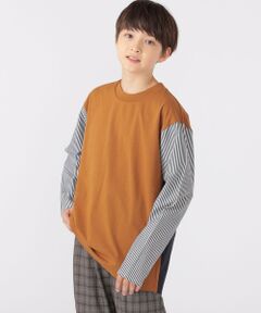 SHIPS / シップス Tシャツ | SHIPS KIDS:140〜160cm / パターン 切替 長袖 TEE
