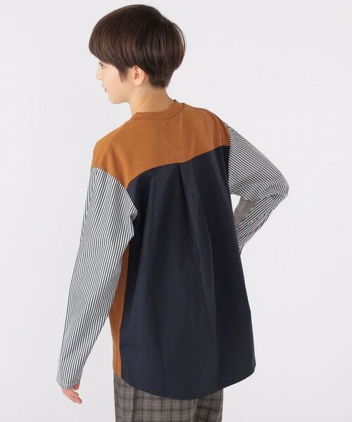 SHIPS / シップス Tシャツ | SHIPS KIDS:140〜160cm / パターン 切替 長袖 TEE | 詳細4