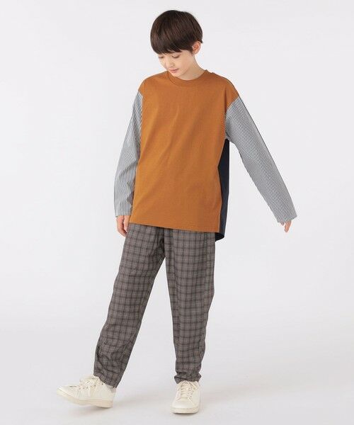 SHIPS / シップス Tシャツ | SHIPS KIDS:140〜160cm / パターン 切替 長袖 TEE | 詳細6