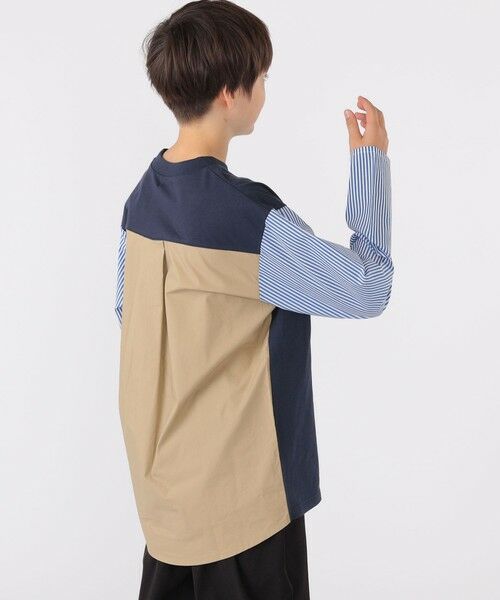 SHIPS / シップス Tシャツ | SHIPS KIDS:140〜160cm / パターン 切替 長袖 TEE | 詳細18