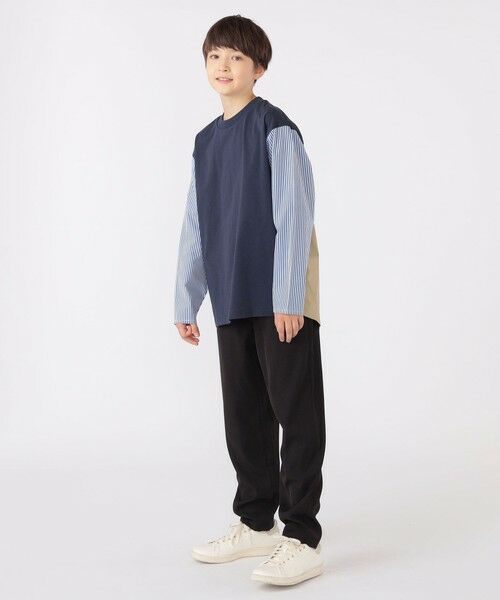 SHIPS / シップス Tシャツ | SHIPS KIDS:140〜160cm / パターン 切替 長袖 TEE | 詳細22