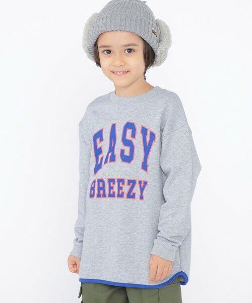 SHIPS / シップス Tシャツ | SHIPS KIDS:100〜130cm / パイピング カレッジ ロゴ スウェット | 詳細1