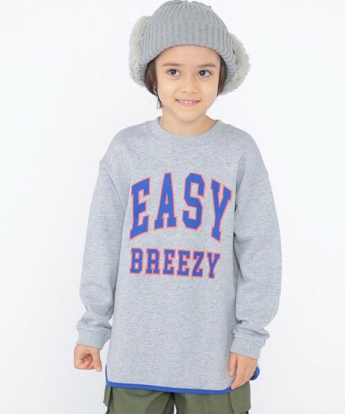 SHIPS / シップス Tシャツ | SHIPS KIDS:100〜130cm / パイピング カレッジ ロゴ スウェット | 詳細2