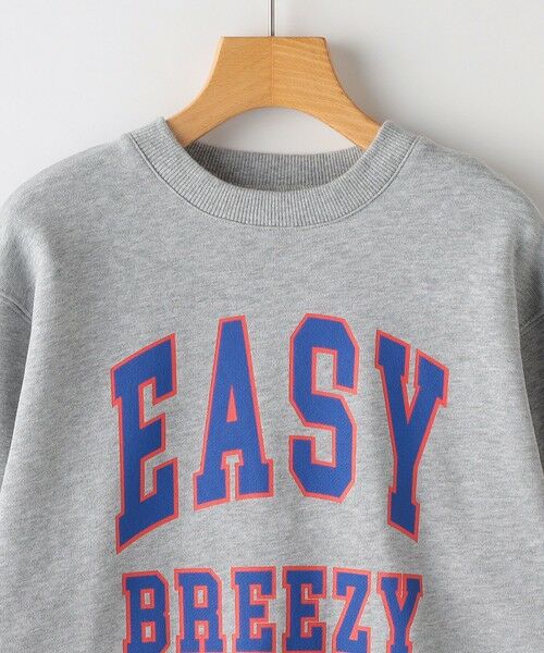 SHIPS / シップス Tシャツ | SHIPS KIDS:100〜130cm / パイピング カレッジ ロゴ スウェット | 詳細22