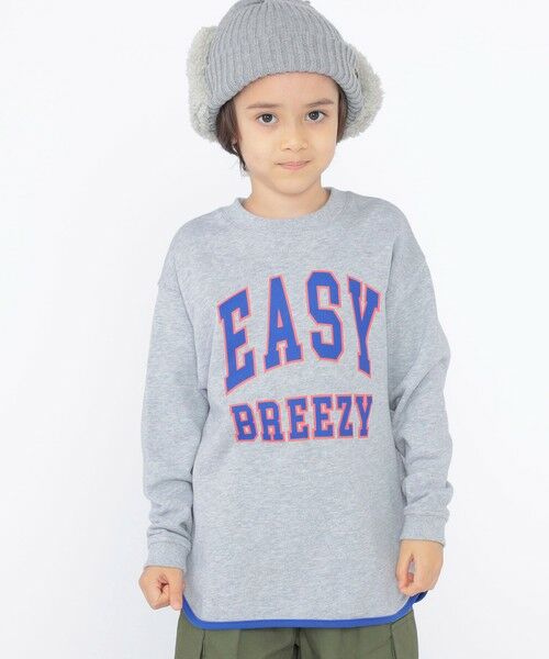 SHIPS / シップス Tシャツ | SHIPS KIDS:100〜130cm / パイピング カレッジ ロゴ スウェット | 詳細4