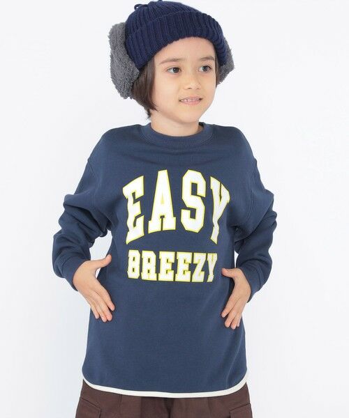 SHIPS / シップス Tシャツ | SHIPS KIDS:100〜130cm / パイピング カレッジ ロゴ スウェット | 詳細26