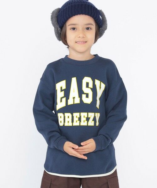 SHIPS / シップス Tシャツ | SHIPS KIDS:100〜130cm / パイピング カレッジ ロゴ スウェット | 詳細27