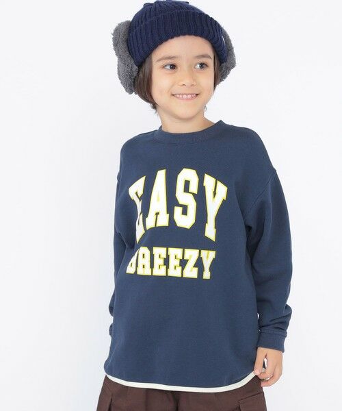 SHIPS / シップス Tシャツ | SHIPS KIDS:100〜130cm / パイピング カレッジ ロゴ スウェット | 詳細29