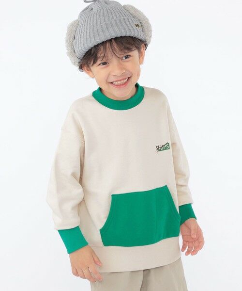 SHIPS / シップス Tシャツ | SHIPS KIDS:100〜130cm / フェス ポケット スウェット(ホワイト系)