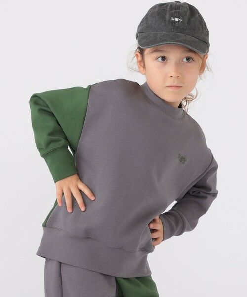 SHIPS / シップス Tシャツ | SHIPS KIDS:100〜130cm / 2トーン スウェット | 詳細1