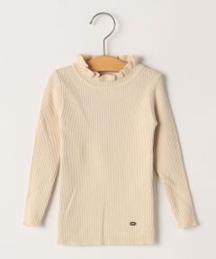 SHIPS / シップス Tシャツ | SHIPS KIDS:85〜95cm /〈手洗い可能〉リブ フリル タートルネック ニット