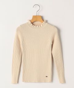 SHIPS / シップス Tシャツ | SHIPS KIDS:100〜125cm /〈手洗い可能〉リブ フリル タートルネック ニット